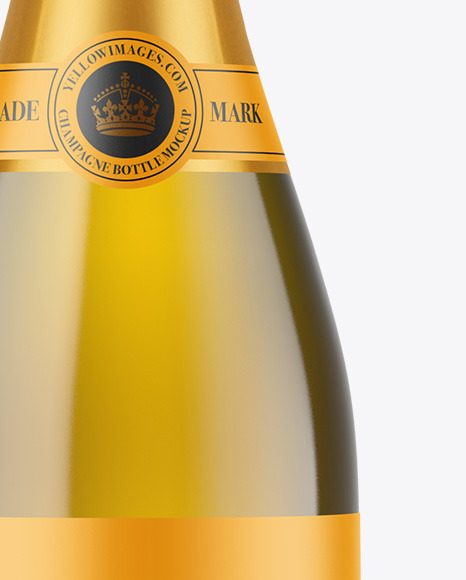 Antique Green Glass Champagne Bottle Mockup Antique Green Glass Champagne Bottle Mockup