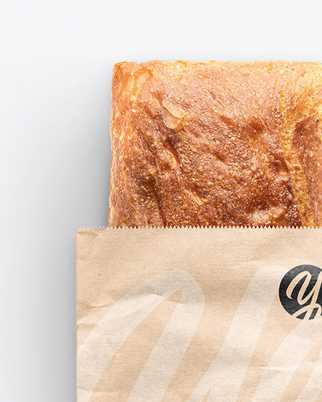 Paper Bag With Bakery Mockup PSD #3