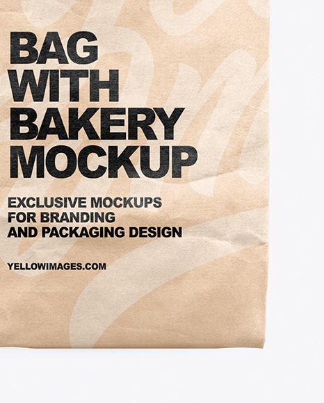 Paper Bag With Bakery Mockup PSD #4