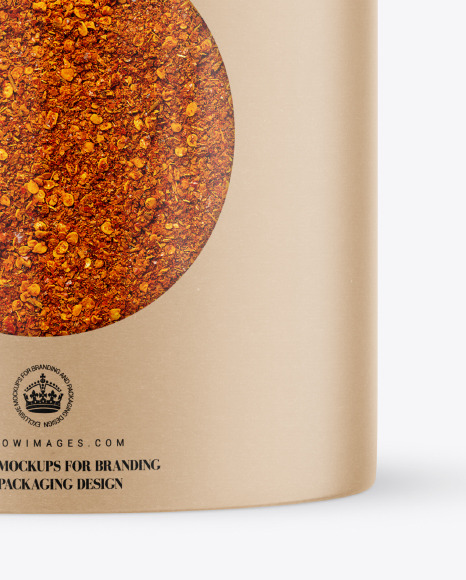 Kraft Tube with Spices Mockup PSD #6