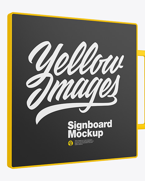 Signboard Mockup PSD #2