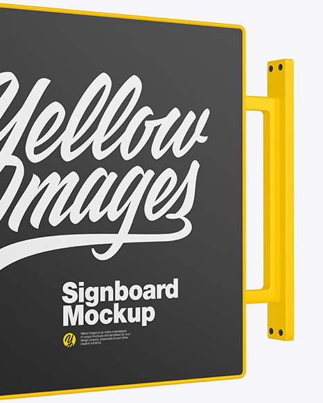 Signboard Mockup PSD #1