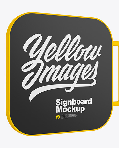 Signboard Mockup PSD #2