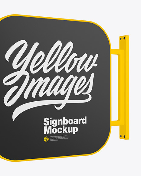 Signboard Mockup PSD #1
