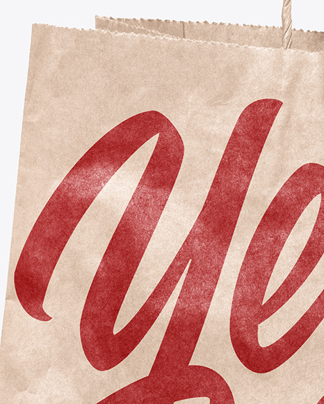 Kraft Paper Shopping Bag Mockup PSD #3