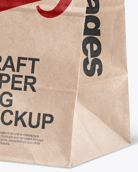 Kraft Paper Shopping Bag Mockup PSD #6