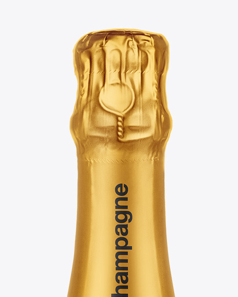 Clear Glass White Champagne Bottle Mockup Clear Glass White Champagne Bottle Mockup