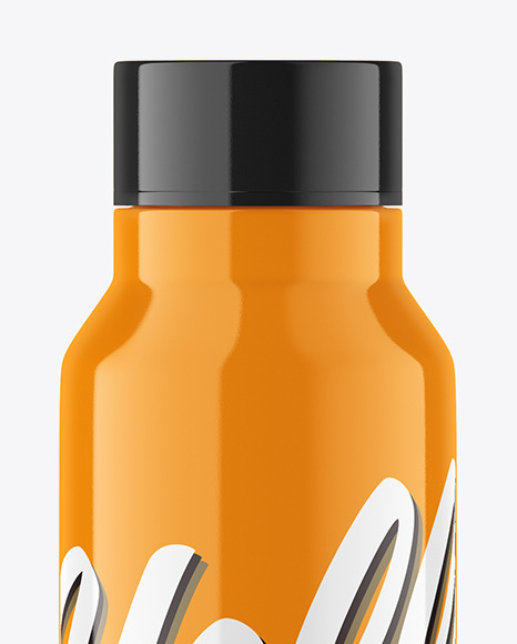 Glossy Plastic Bottle Mockup PSD #2