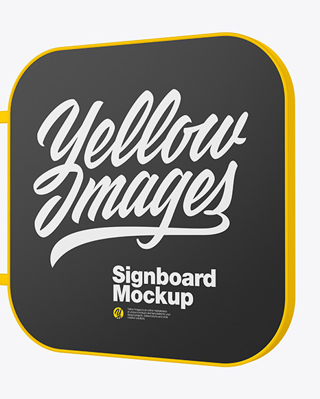 Signboard Mockup PSD #1