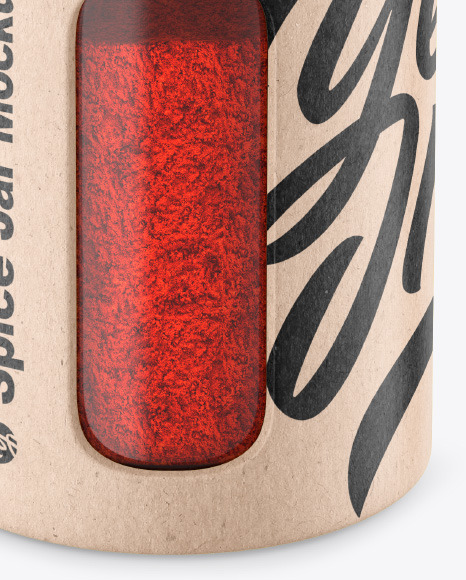 Metallic Spice Jar w  Paprika Mockup PSD #6