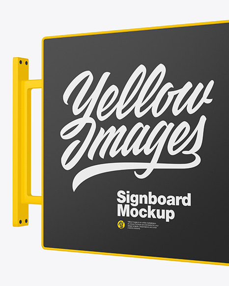 Signboard Mockup PSD #2