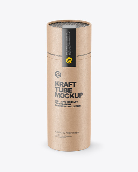 Kraft Tube Mockup PSD #2