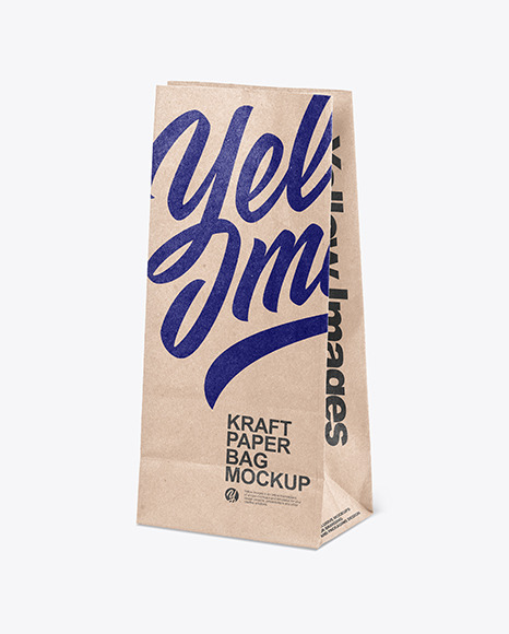 Kraft Paper Shopping Bag Mockup