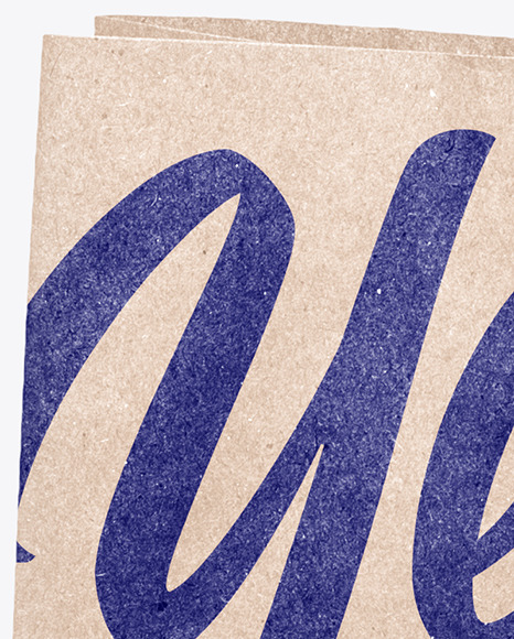 Kraft Paper Shopping Bag Mockup PSD #2