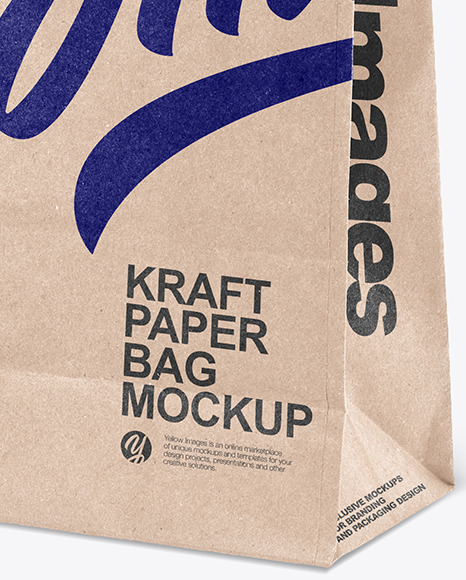 Kraft Paper Shopping Bag Mockup PSD #7