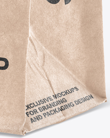 Kraft Paper Shpping Bag Mockup PSD #5