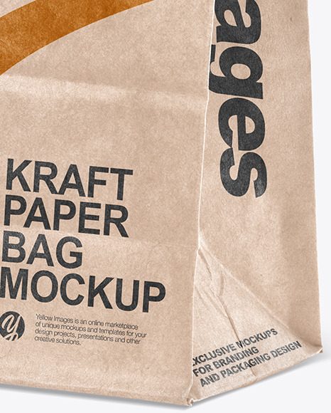 Kraft Paper Shpping Bag Mockup PSD #6