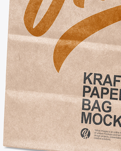 Kraft Paper Shpping Bag Mockup Kraft Paper Shpping Bag Mockup