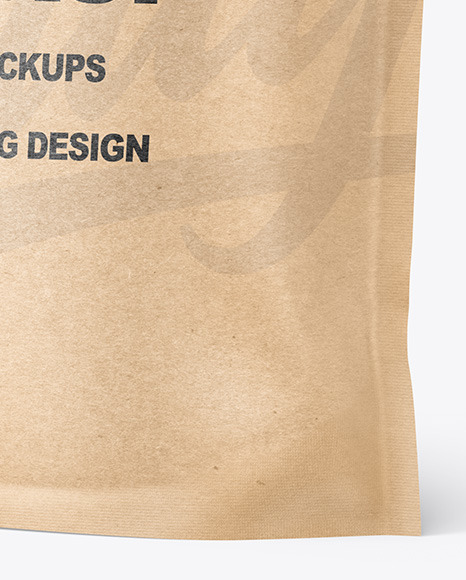 Kraft Paper Doy Pack Mockup PSD #7