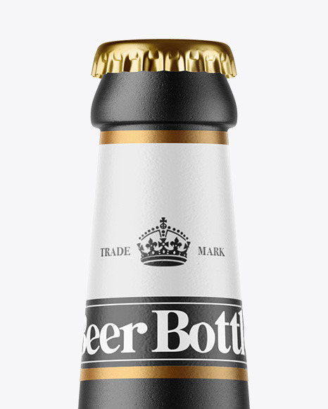 Ceramic Beer Bottle Mockup PSD #2