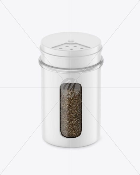 Matte Spice Jar w  Black Pepper Mockup PSD #3