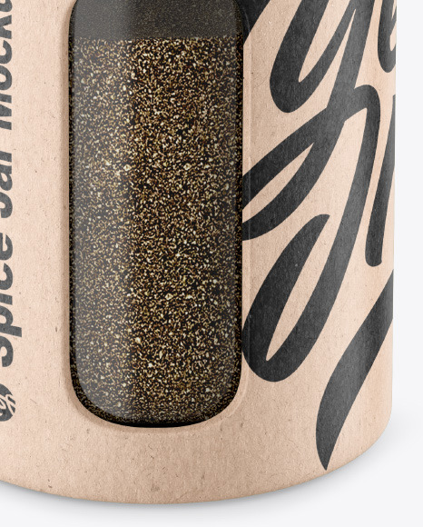 Matte Spice Jar w  Black Pepper Mockup PSD #6