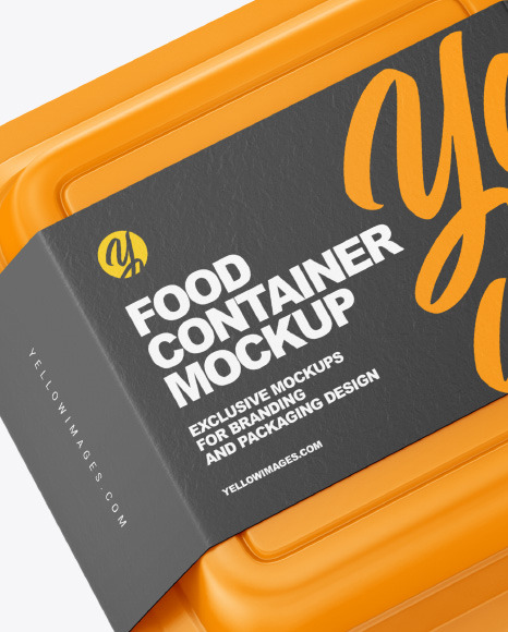 Three Matte Food Container Mockup PSD #1