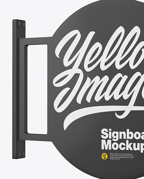 Signboard Mockup PSD #3