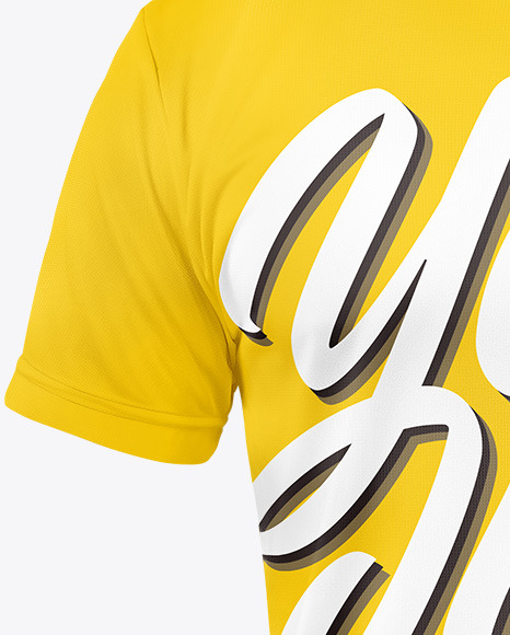 T Shirt with V neck Mockup   Front View PSD #7