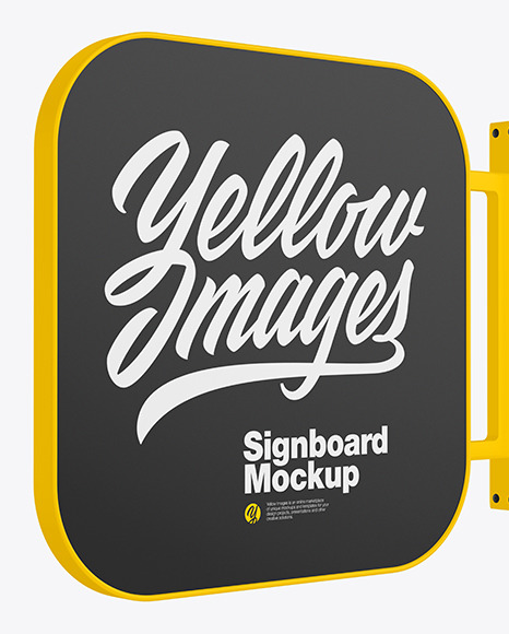 Signboard Mockup PSD #2