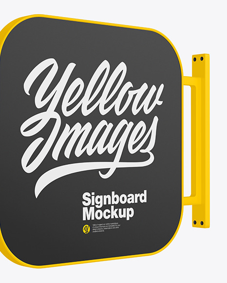 Signboard Mockup PSD #1