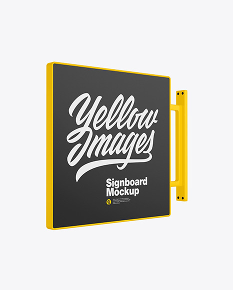 Signboard Mockup PSD #2