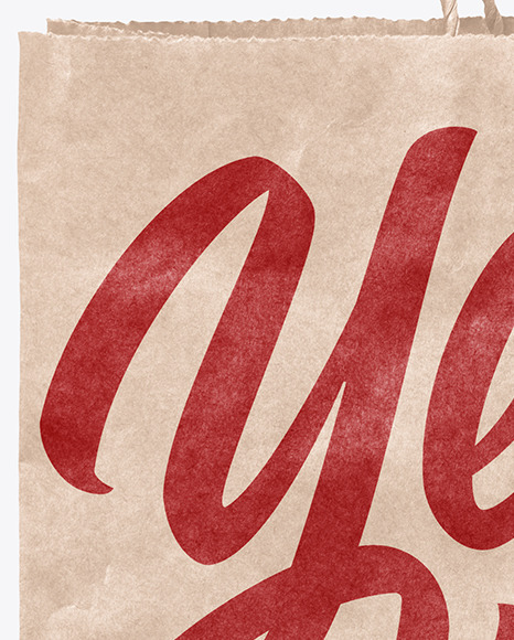 Kraft Paper Shopping Bag Mockup PSD #2