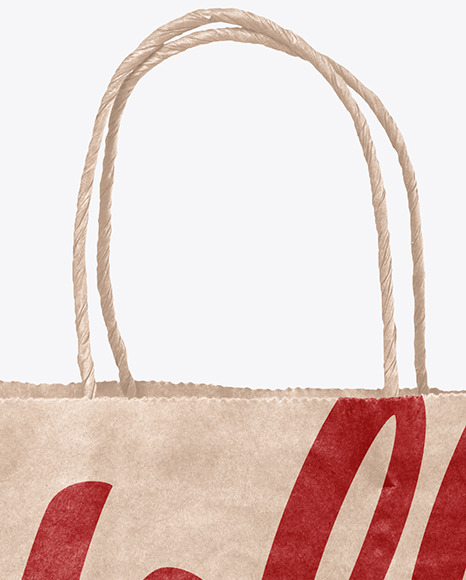 Kraft Paper Shopping Bag Mockup PSD #1