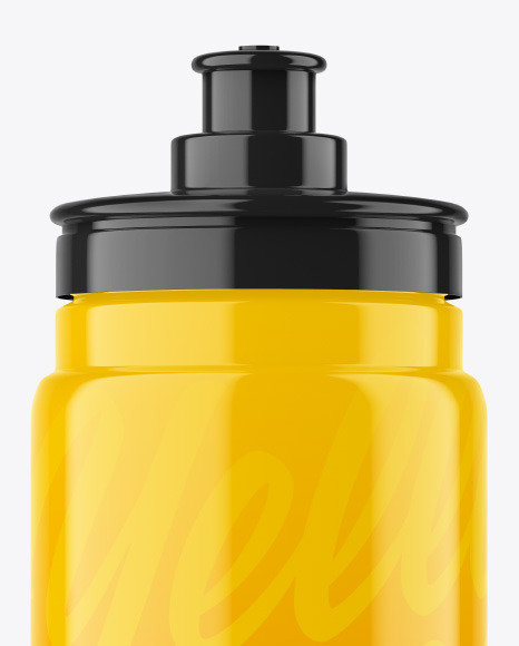 Glossy Plastic Sport Bottle Mockup PSD #2