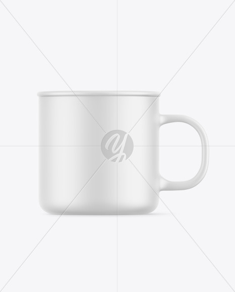 Matte Enamel Cup Mockup PSD #3
