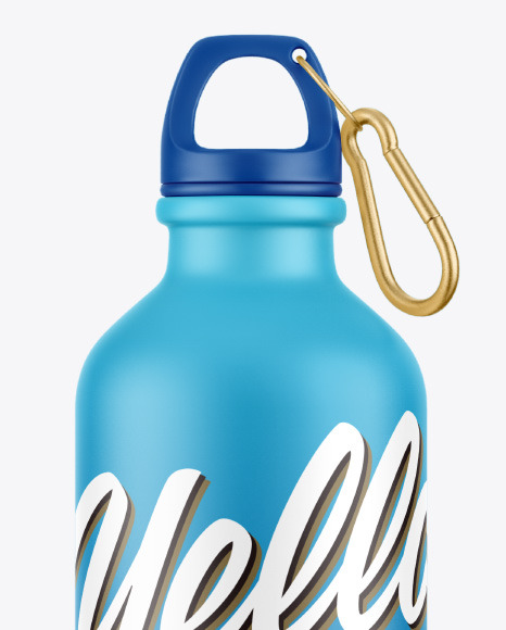 Matte Water Bottle Mockup PSD #2