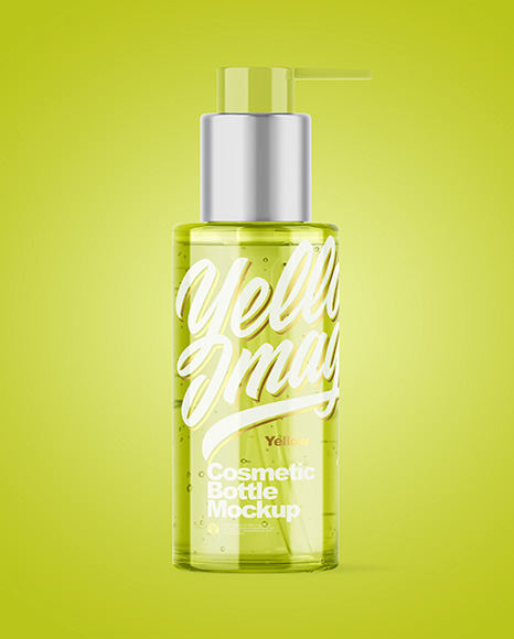 Colored Cosmetic Bottle Mockup Colored Cosmetic Bottle Mockup