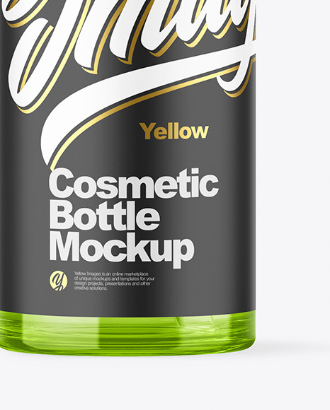 Colored Cosmetic Bottle Mockup Colored Cosmetic Bottle Mockup