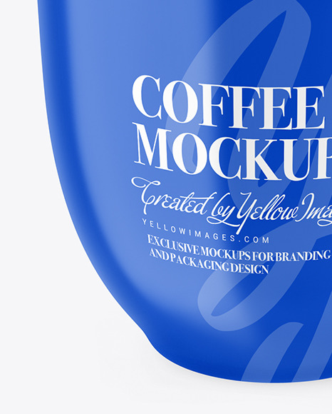 Glossy Coffee Cup Mockup PSD #1