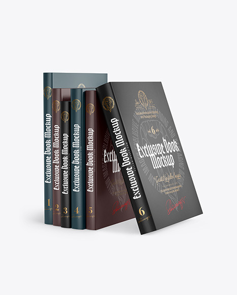 Hardcover Books Mockup PSD #2