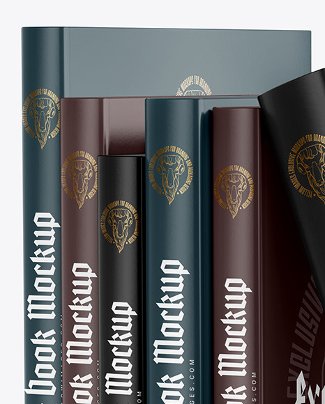 Hardcover Books Mockup PSD #6