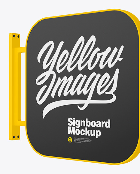 Signboard Mockup PSD #2