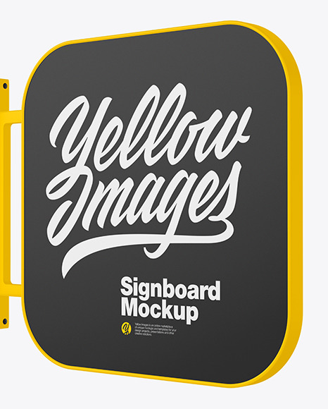 Signboard Mockup PSD #1