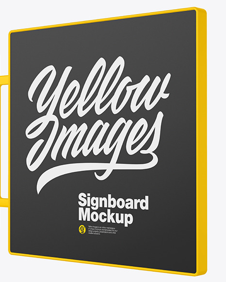 Signboard Mockup PSD #1