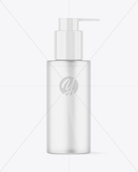 Frosted Cosmetic Bottle Mockup PSD #3