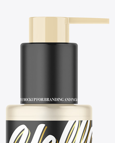 Frosted Cosmetic Bottle Mockup PSD #1