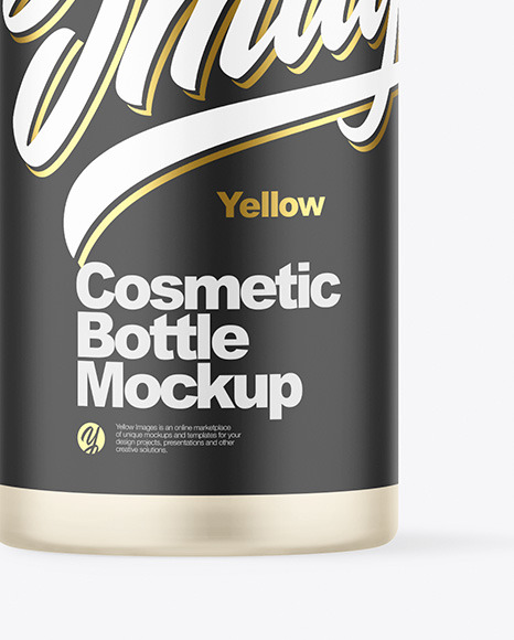 Frosted Cosmetic Bottle Mockup PSD #6