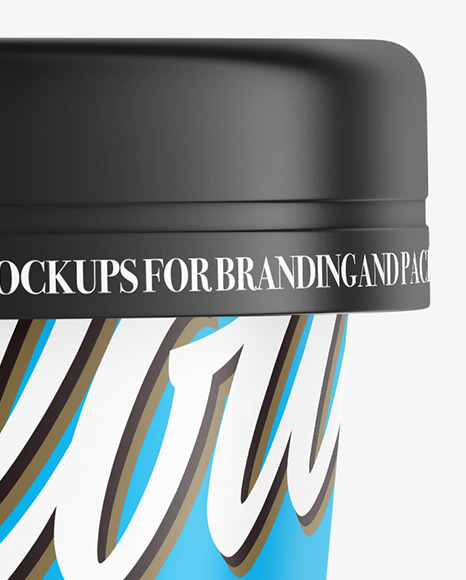 Matte Ice Cream Cup Mockup PSD #2
