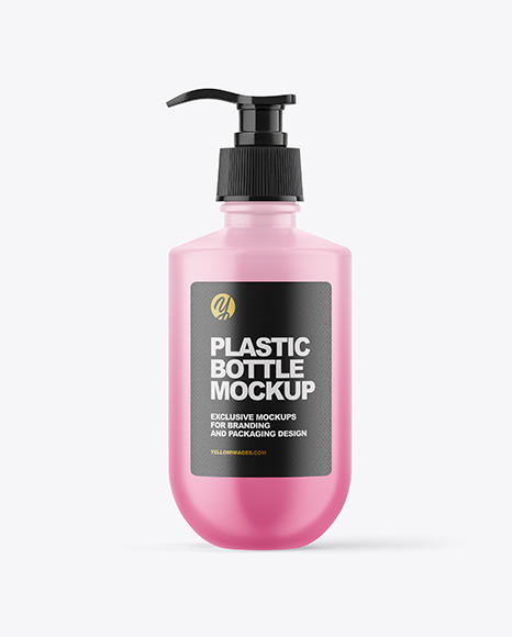 Matte Plastic Bottle Mockup PSD #2